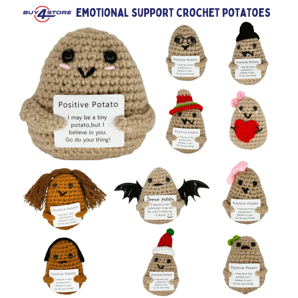 Positive Crochet Dolls - Motivational Figure Potatoes