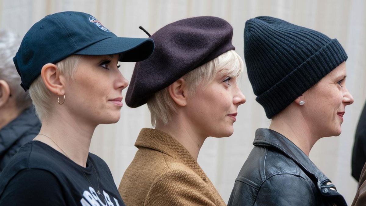 hat styles for short haired people