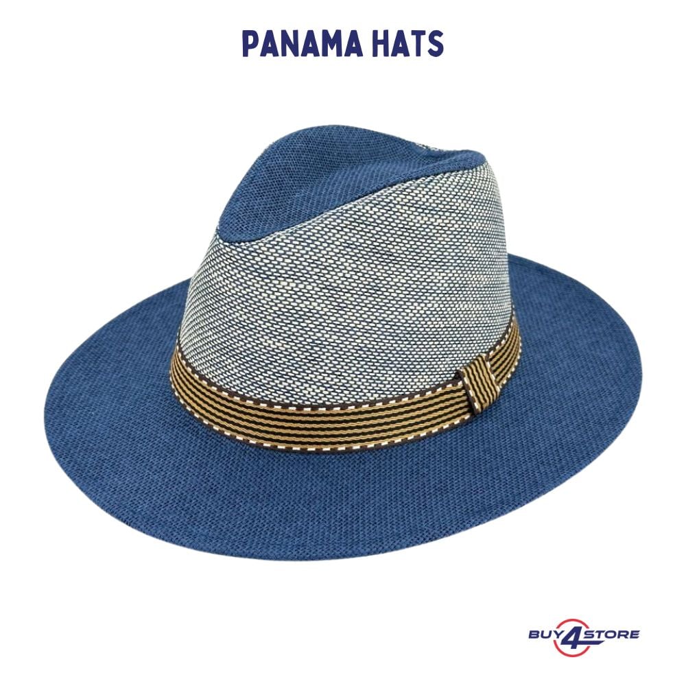 blue panama hat