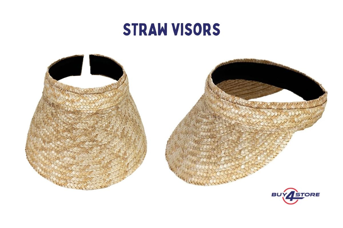 straw sun visor hats