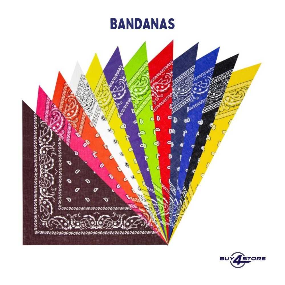 mixed color western bandanas