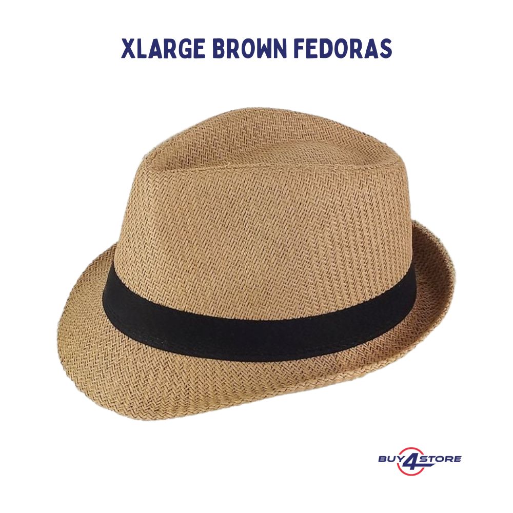 brown fedora hats Xlarge